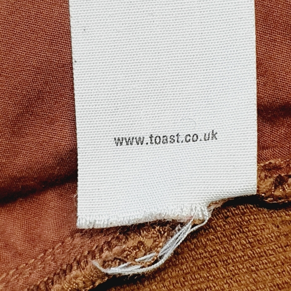Toast Corduroy Trouser Brown Size 16 Straight Leg Cords Tan W34 L32 - Picture 9 of 10